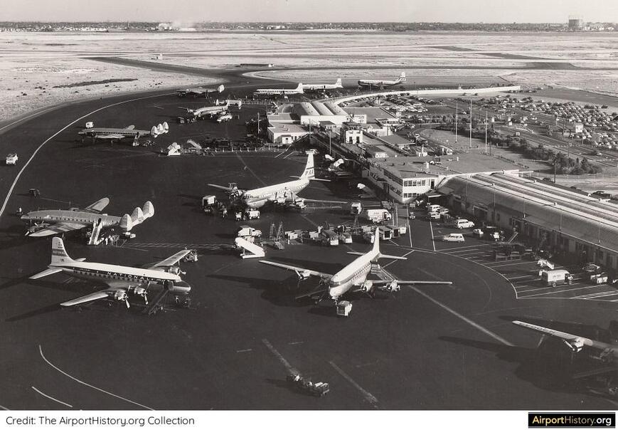 New York Idlewild Airport in 1954