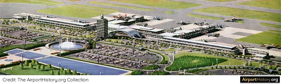 New York Idlewild Kennedy JFK International Airport Arrivals Building IAB Wing SOM History Historic
