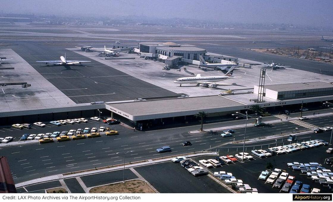 A 1961 view of Terminal 7 at LAX