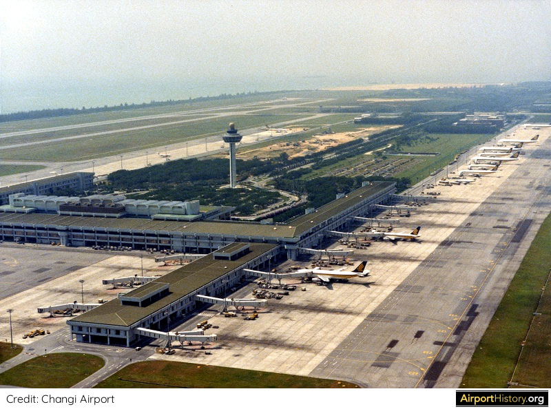 Singapore Changi Airport in 1984