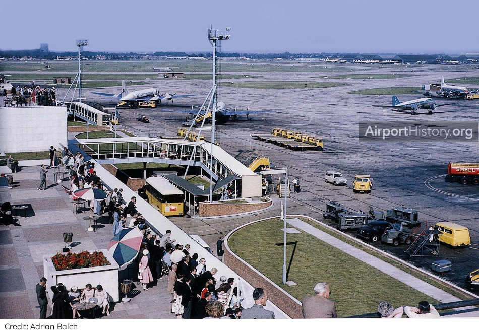 London Heathrow Airport in 1957.