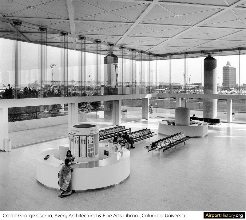 An interior view of the Sundrome at New York's Kennedy Airport.