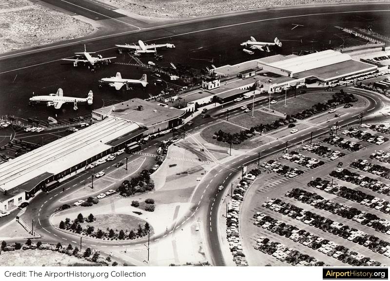 A 1953 aerial of New York's Idlewild Airport
