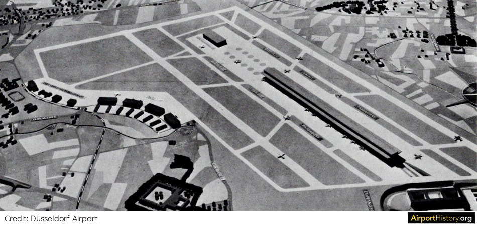 An artist's impression of Düsseldorf Airport's plan to build a midfield passenger terminal