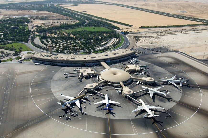 An aerial of Abu Dhabi International in the mid-2000s