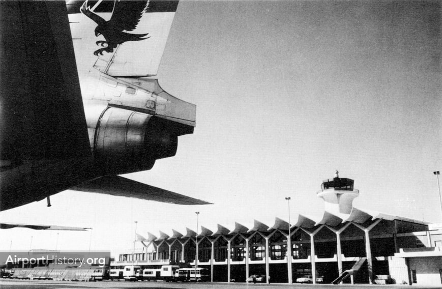 The passenger terminal of Al Bateen Airport, which was Abu Dhabi's main airport in the period 1970-1981.