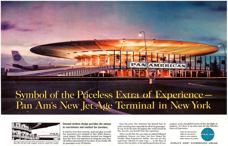Pan Am terminal advertisement