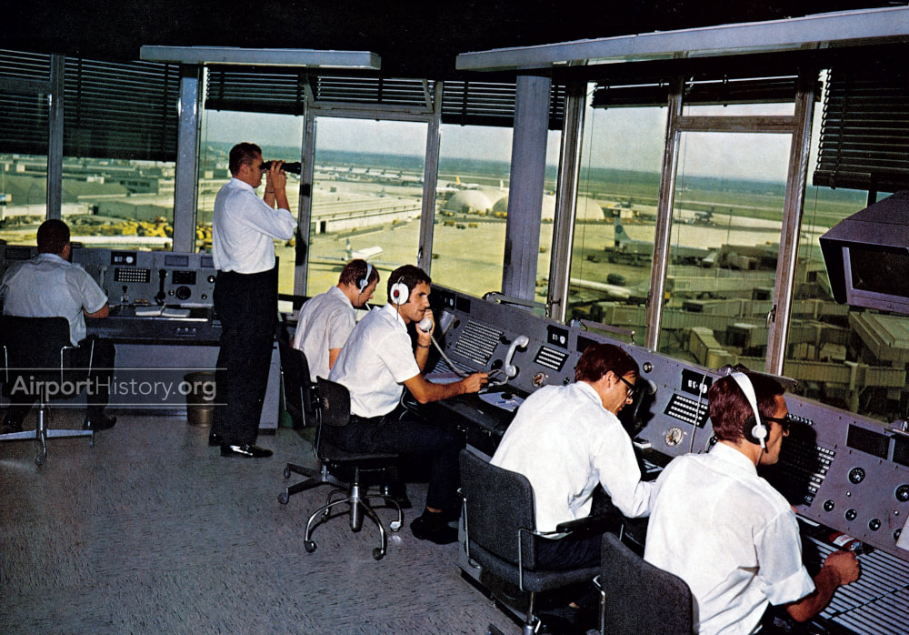 Frankfurt Airport's ATC tower in 1972