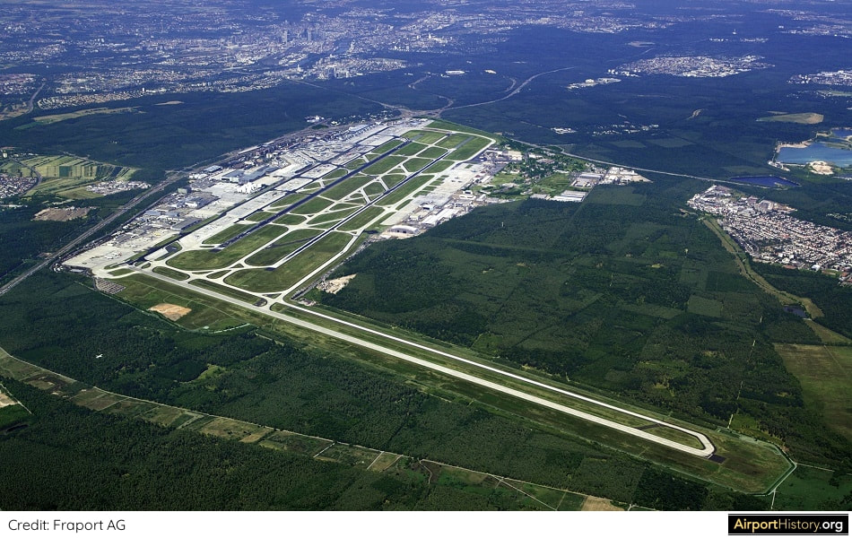 Frankfurt Airport 1990s aerial image