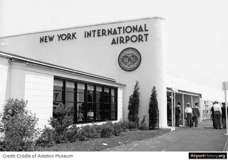 A view of the Federal Inspection Facility at New York's Idlewild Airport in 1948