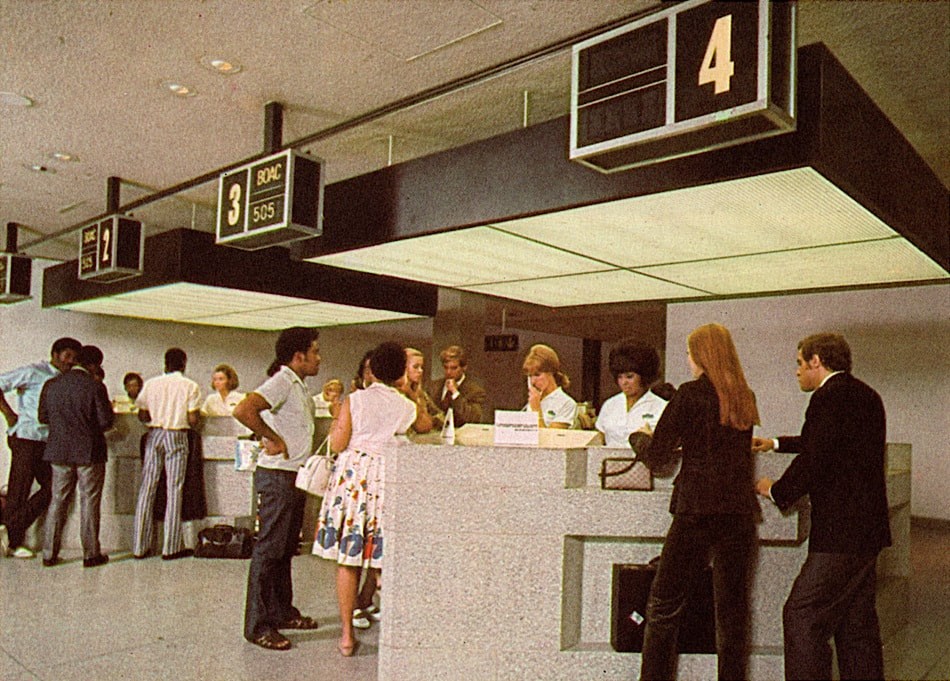 The BOAC/British Airways Terminal (T7) at Kennedy Airport, New York