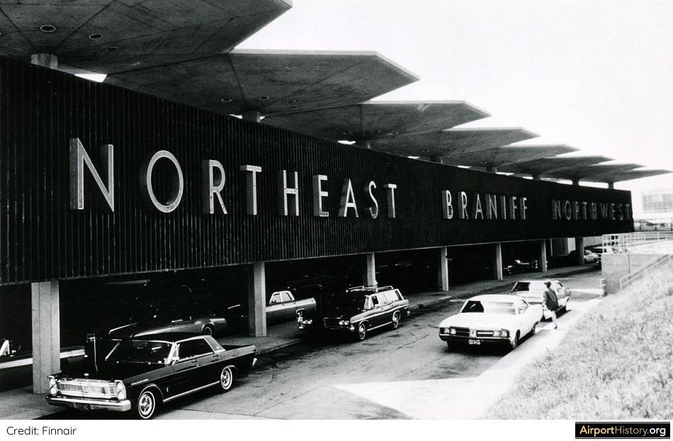 An exterior view of the Northeast/Braniff/Northwest terminal