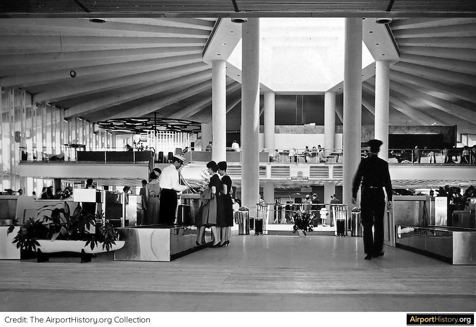 An interior view of the Pan Am terminal