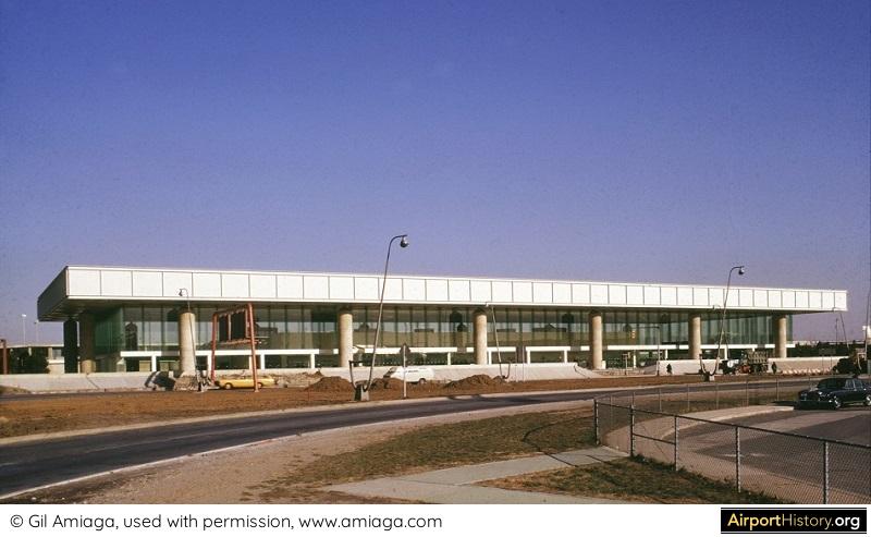 A landside view of the Sundrome at Kennedy Airport, New York