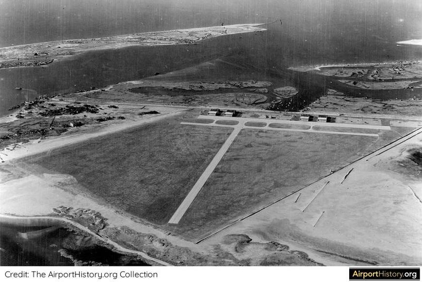 A 1931 aerial view of Floyd Bennett Field