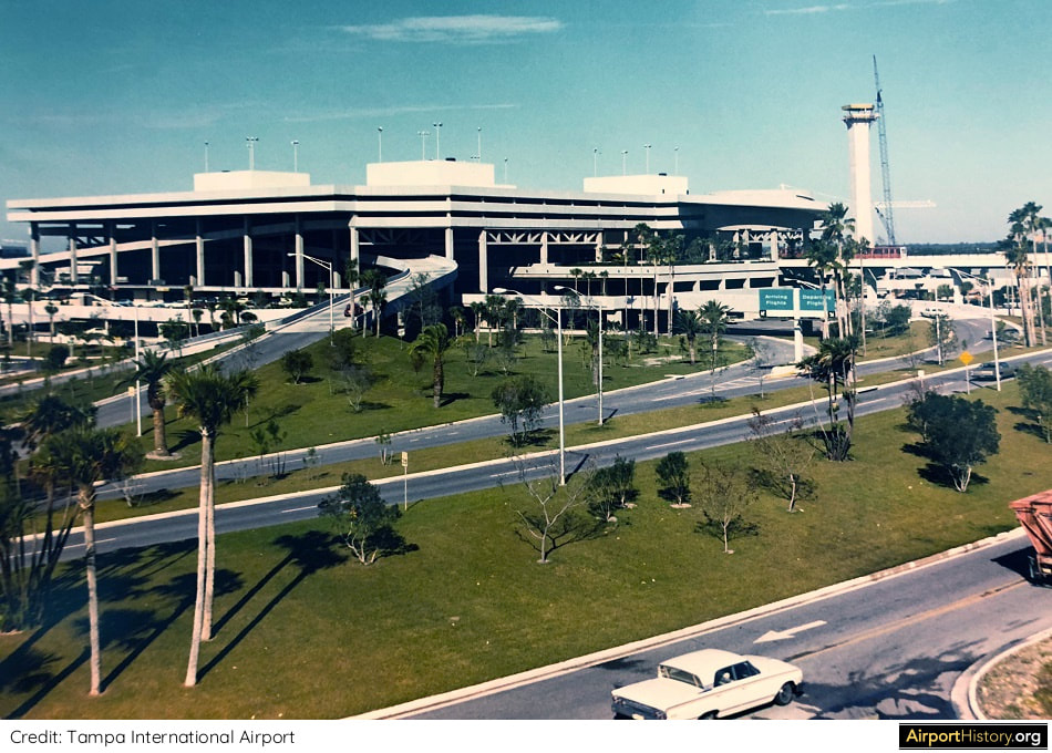 A 1971 of the Landside Terminal at Tampa International Airport.