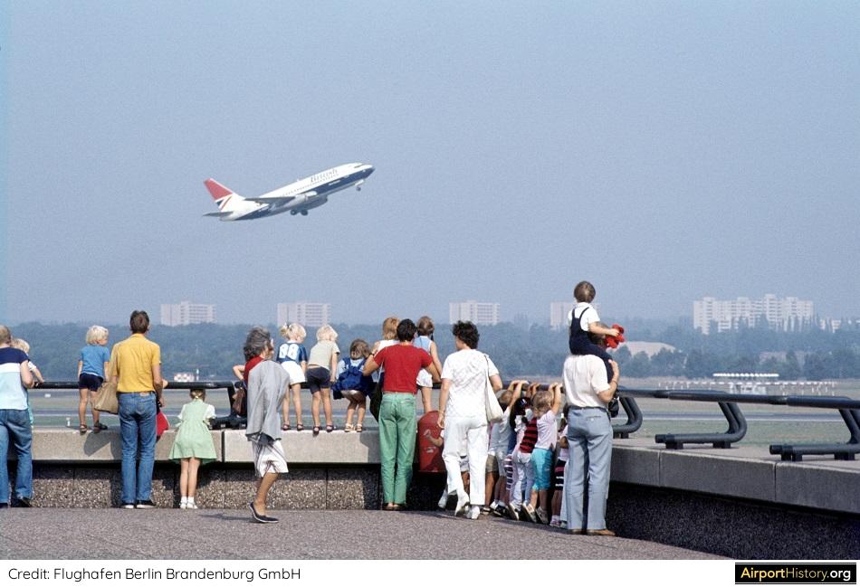 Berlin Tegel Airport in the early 1980s.