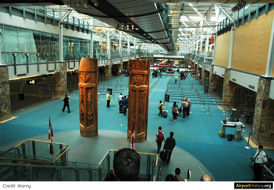 Native American art in the international terminal building of Vancouver International Airport