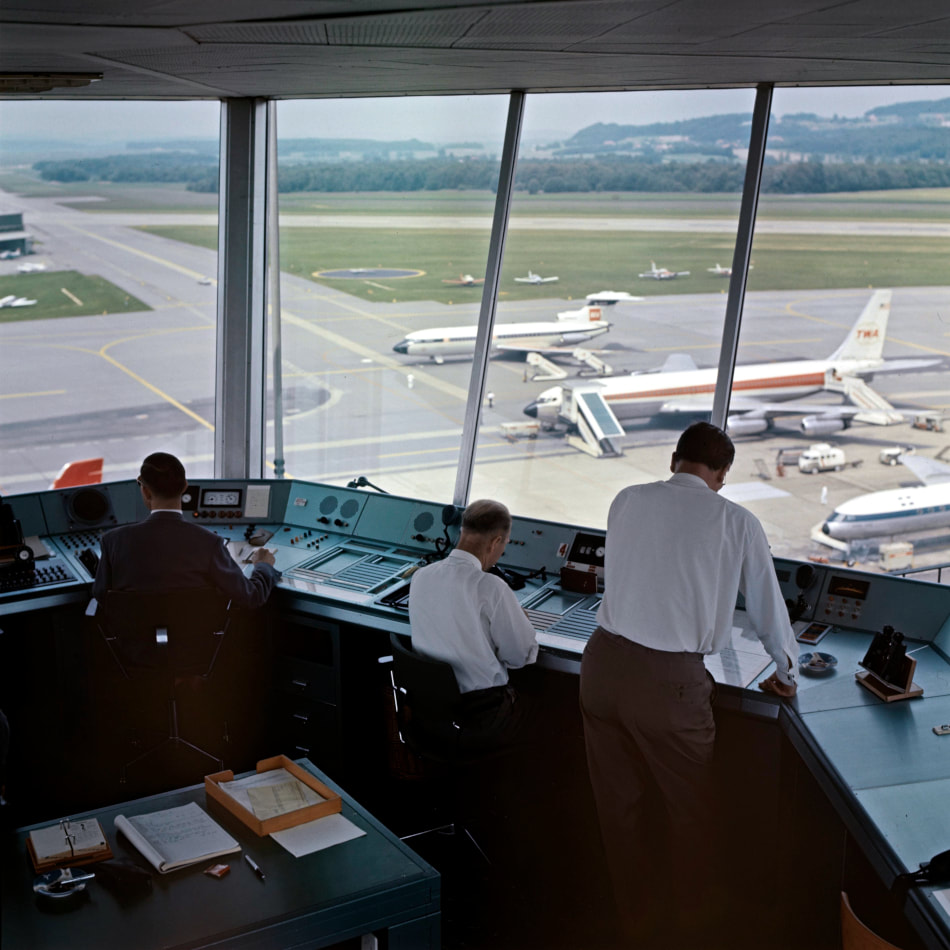 The Zurich Airport ATC Tower in 1969